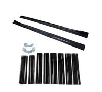 Per Mazda 2 Hatchback Berlina Accessori 2010+ Auto Gonna Lato Estensione Splitter Pannello A Bilanciere Copertura 8PC ABS Gloss Nero Set Kit Minigonne laterali
