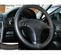Per Mazda 3 Top Qualità Italiana Copertura Del Volante IN Pelle Arancio Cuciture