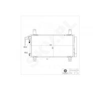Per Mazda 6 GJ6A61480C GJYA6148Z GJYA6148ZA Condensatore Di Clima