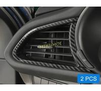 Per Mazda CX-30 CX30 DM 2020-2025 2 pezzi in fibra di carbonio cruscotto presa d'aria copertura Trim decorazione interna auto