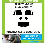 Per Mazda CX-5 2013-2017 Pre Taglio Pellicola Finestrini Posteriore 0% Blackout