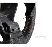 Per Mazda RX-7 86-91 Perforata Pelle Crema Punto Copertura Del Volante