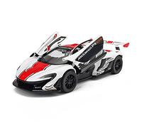 Per McLaren 600LT P1 1 32 Simulazione Pressofuso In Lega GTR Modello Di Auto Suono Luce Bambini Veicolo Giocattolo Regali Macchinine Mini Auto(White)