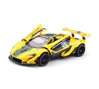 Per McLaren 600LT P1 1 32 Simulazione Pressofuso In Lega GTR Modello Di Auto Suono Luce Bambini Veicolo Giocattolo Regali Macchinine Mini Auto(Yellow)