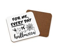 Per Me Every Day Is Halloween Sottobicchiere Fantasma Zucca Pauroso Divertente