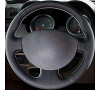 Per Megane 2 2003-2008 Per Kangoo 2008 Per Scenic 2003-2009 In Pelle Artificiale Copertura Del Volante Dell'automobile(8-White)