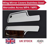 PER MERCEDES ACTROS MP4/MP5 Coprispecchietti Ala Acciaio Inox Super Lucido 2X