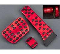 per MERCEDES AUTOMATICO C W204 W205 W213 GLC ROSSO PEDALI COPRI TAPPI PEDALIERA