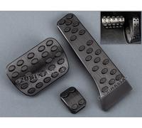 per MERCEDES AUTOMATICO W204 W205 W213 GLC GLE NERO PEDALI COPRI TAPPI PEDALIERA