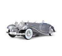 Per Mercedes Benz 500K1936 1/18 Stampo Per Auto In Lega Statica Pressofusa Regalo Per Le Feste Decorazione Di Simulazione(Gray)