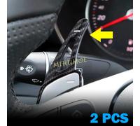 Per Mercedes Benz ACES GLA GLC GLE Classe Interni Volante Paddle Shifter Accessori di Estensione Nero In Fibra di Carbonio Look