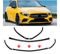 Per Mercedes-benz Classe A W177 A180 A200 A220 A250 per AMG 2019+ Auto Anteriore Inferiore Paraurti Labbro Splitter Canard Trim Decorazione Auto Glossy Black