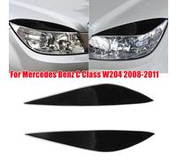 Per Mercedes Benz Classe C W204 08-11 Copri palpebra per sopracciglio faro nero