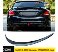 Per Mercedes-Benz classe C W205 berlina a 4 porte C63 C43 stile Spoiler posteriore C180 C200 C260 Spoiler posteriore tronco ala 2015-2019 glossly black