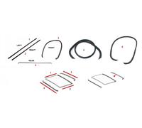 Per Mercedes Benz Tutti W126 Coupe Apribile Moonroof Guarnizione Set 4 Pz