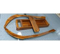 Per Mercedes Benz W113 Legno Orlo Set 250sl 230sl 280sl Zebrano Colore 4 Pz