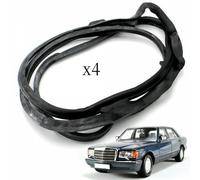 Per Mercedes Benz W126 Sel Esterno Porta Gomma Guarnizioni -weatherstrip Nuovo