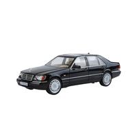 Per Mercedes Benz W140 320SEL In Scala 1:24 Modello In Lega Limousine Classica Collezione Di Suoni E Luci Ornamenti Per Hobby(Black)