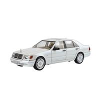 Per Mercedes Benz W140 S320 SEL1:24 Modello Di Auto D'epoca In Lega Modello Di Auto Da Collezione In Metallo Con Suono E Luce(White)