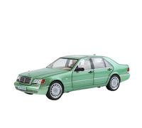 Per Mercedes Benz W140 S320 SEL1:24 Modello Di Auto D'epoca In Lega Modello Di Auto Da Collezione In Metallo Con Suono E Luce(Green)