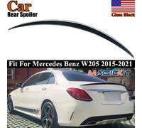 Per Mercedes Benz W205 Spoiler di Coda Tetto Labbro Classe C C180 C200 C300 C43 C63 AMG S 2015-2021 Berlina Baule Posteriore Spoiler Nero Lucido gloss black