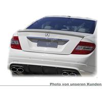 Per Mercedes C W204 Classe C Alettone Bordo di Uscita Ossidiana Verniciato Nero