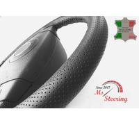 PER MERCEDES CLK CLASS 99-09 PERF NERO COPRIVOLANTE IN PELLE NERO CUCITURA