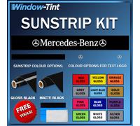 Per Mercedes Fascia Parasole Striscia Sole Auto Parabrezza Adesivo Gloss O Opaco