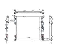 Per Mercedes GL X166 2012-2015 Radiatore Di Raffreddamento 0995000104