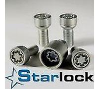 For Audi 100 Kit Bulloni Antifurto Starlock Farad per Cerchi Acciaio Orig