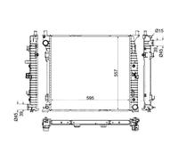 Per Mercedes M W166 2011-2015 Radiatore Di Raffreddamento A0995001303