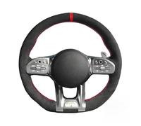 Per Mercedes Per Benz A45 E63 Coprivolante In Pelle Scamosciata(Blu)