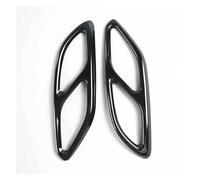Per Mercedes Per Benz Classe CLA C118 W118 2020 Cornice Per Gola Posteriore Decorazione Copertura Tubo Scarico Trim Punta scarico(Nero)