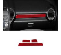 per Mercedes per Benz SLK R171 2004 2005 2006 2007 2008 2009 2010 Striscia Adesiva in Vera Fibra Carbonio Morbida Cruscotto Auto Modanature Interne Auto(Red LHD)