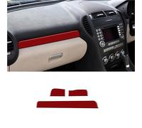 per Mercedes per Benz SLK R171 2004 2005 2006 2007 2008 2009 2010 Striscia Adesiva in Vera Fibra Carbonio Morbida Cruscotto Auto Modanature Interne Auto(Red RHD)