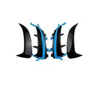 Per Mercedes Per Benz W177 Una Classe A180 A200 A220 A250 A35 2019-2023 Rivestimento Paraurti Posteriore Spoiler Adesivo Fender Canards Pinne MTVTFECEWG(Glossy Black Rear)