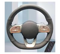 Per Mercedes Per Benz W177 V177 Coprivolante in pelle cucito a mano per interni auto(Nero)