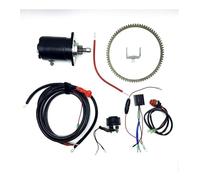 Per Mercury Per Tohatsu Motore Fuoribordo M25 M30 Altro 2 Tempi 30hp 25hp Kit Conversione Avviamento Elettrico Con Inclinazione E Trim Motorino Di Avviamento Motore(Without Gear Ring)