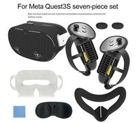 Per Meta Per Quest3S VR Cuffie Cover Silicone Set 7 in 1 Anti Perdite
