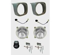 Per Mf 135 165 Full Set Testa Luce Lampada Con Cappuccio Spina & Switch Rh & LH