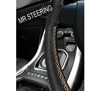 Per MG Magnette IV 1961-69 Vero Volante IN Pelle Cover Beige Doppio Punto