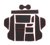 Per MG4 MG 4 EV Tappetino Per Fessura Del Cancello Per Auto Tappetino Antiscivolo Per Scanalatura Della Porta Accessori Interni Tappetini Antiscivolo In Gomma Inserto portabicchieri(rosso)