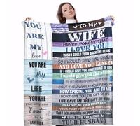 Per mia moglie so sempre come tornare da te. Coperta in pile con design personalizzato.