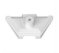 Per mini adattatore per treppiede in plastica - Supporto per dispositivo fisso da 1/4 di pollice compatibile con supporti per parabole bianchi
