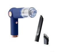 per mini Aspirabriciole Wireless Compatto per Interni Auto (Blue) | Compatto 34.5cm, aspirazione profonda, rimuove animali, per polvere fine, detriti