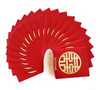 per mini buste rosse cinesi 7x9cm lamina d'oro matrimonio per (F)