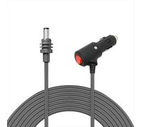 Per mini cavo di alimentazione CC con interruttore on/off, diretto alla presa accendisigari 12V