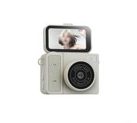 per MINI CCD Camera con risoluzione 2K e schermo flip da 1,47 pollici, fotocamera digitale compatta retrò in ABS per studenti selfie e vlogging giornaliero (verde) (grigio)