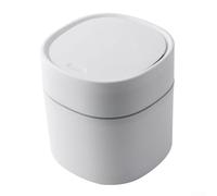 per mini Cestino Scrivania con Coperchio 13.5x16.5cm Anti-Odore(White) | Design compatto, coperchio anti-odore, perfetto per scrivania, cucina, , materiale durevole
