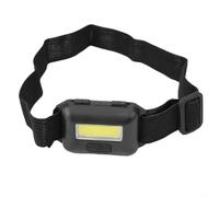 per mini COB Testa per torcia ABS Materiale Compact Design per | Ultra leggero 20 g, tecnologia LED COB, cinturino regolabile, uso a mani libere, jogging ciclismo (nero)